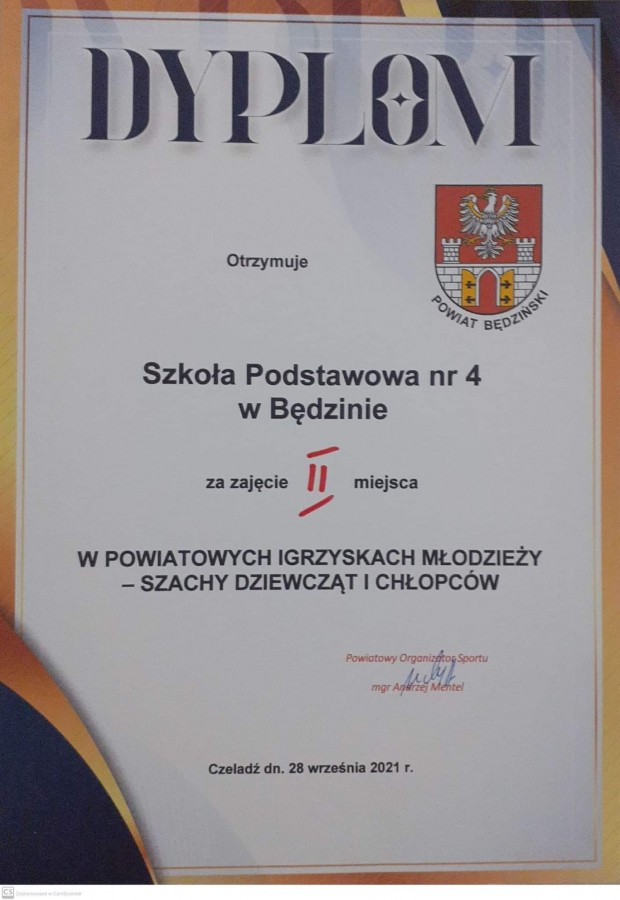 Awans do 1/4 finału Wojewódzkiego w szachach drużynowych 