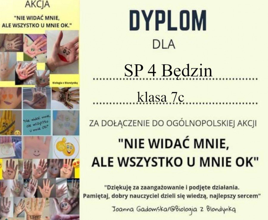 Nie widać mnie, ale wszystko u mnie ok